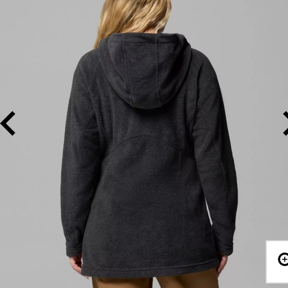 Columbia Benton Springs II Charcoal Gray Fleece Long Zip-Up Hoodie Jacket 2X - Picture 9 of 9